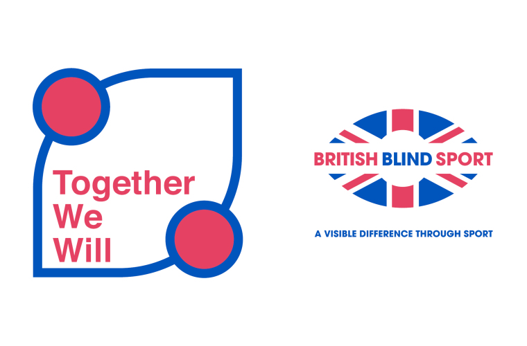 Image shows Together We Will campaign logo and British Blind Sport logo