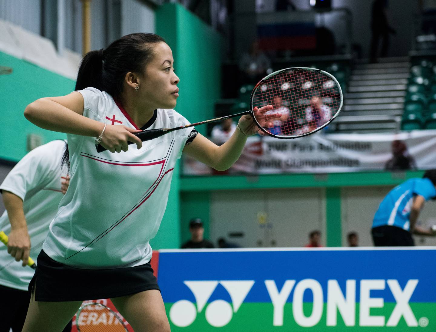 Rachel Choong playing Badminton