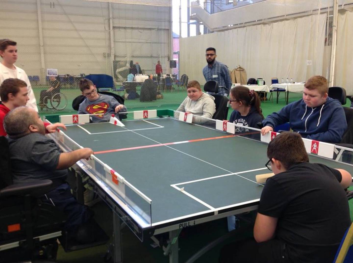 Teams taking part in table cricket match