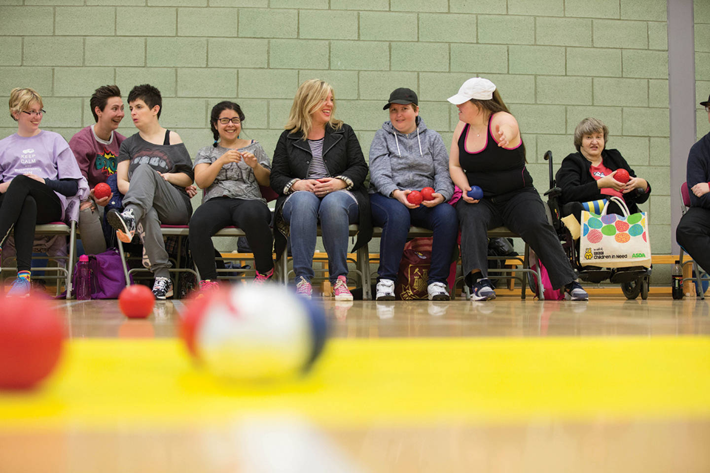People taking part in a Sport for Confidence session