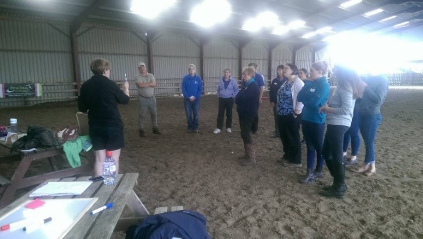 Participants in a Sainsbury's Inclusive Community Training workshop to deliver inclusive riding sessions