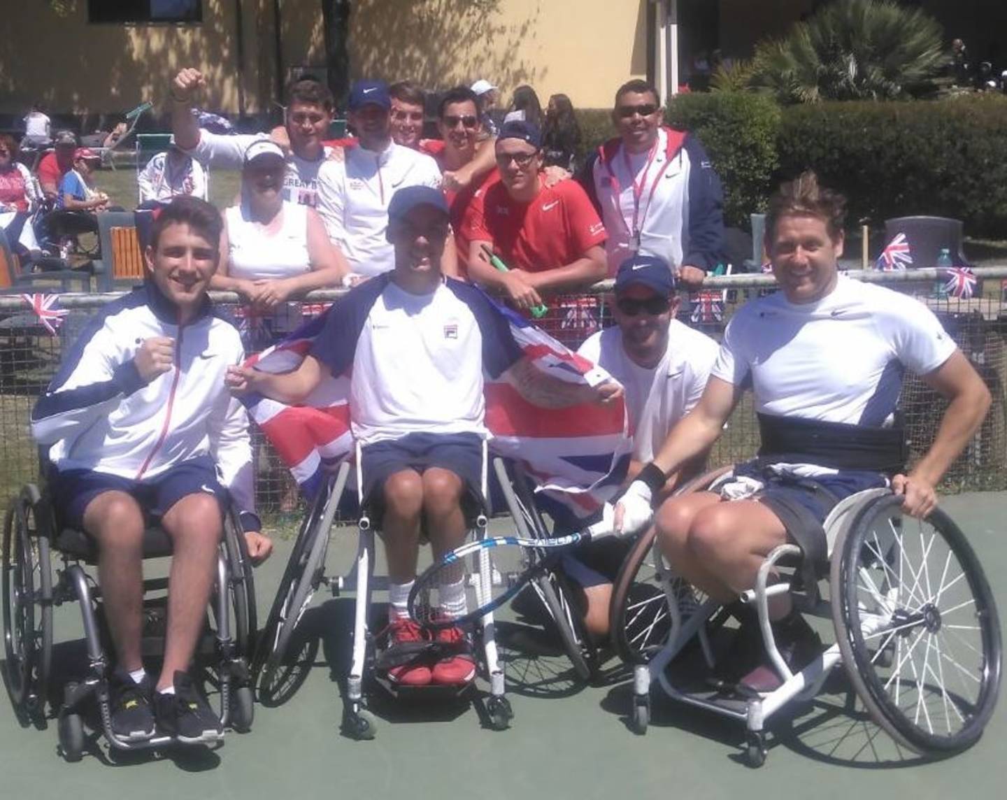 GB men's quad wheelchair tennis team World Cup Champions 2017