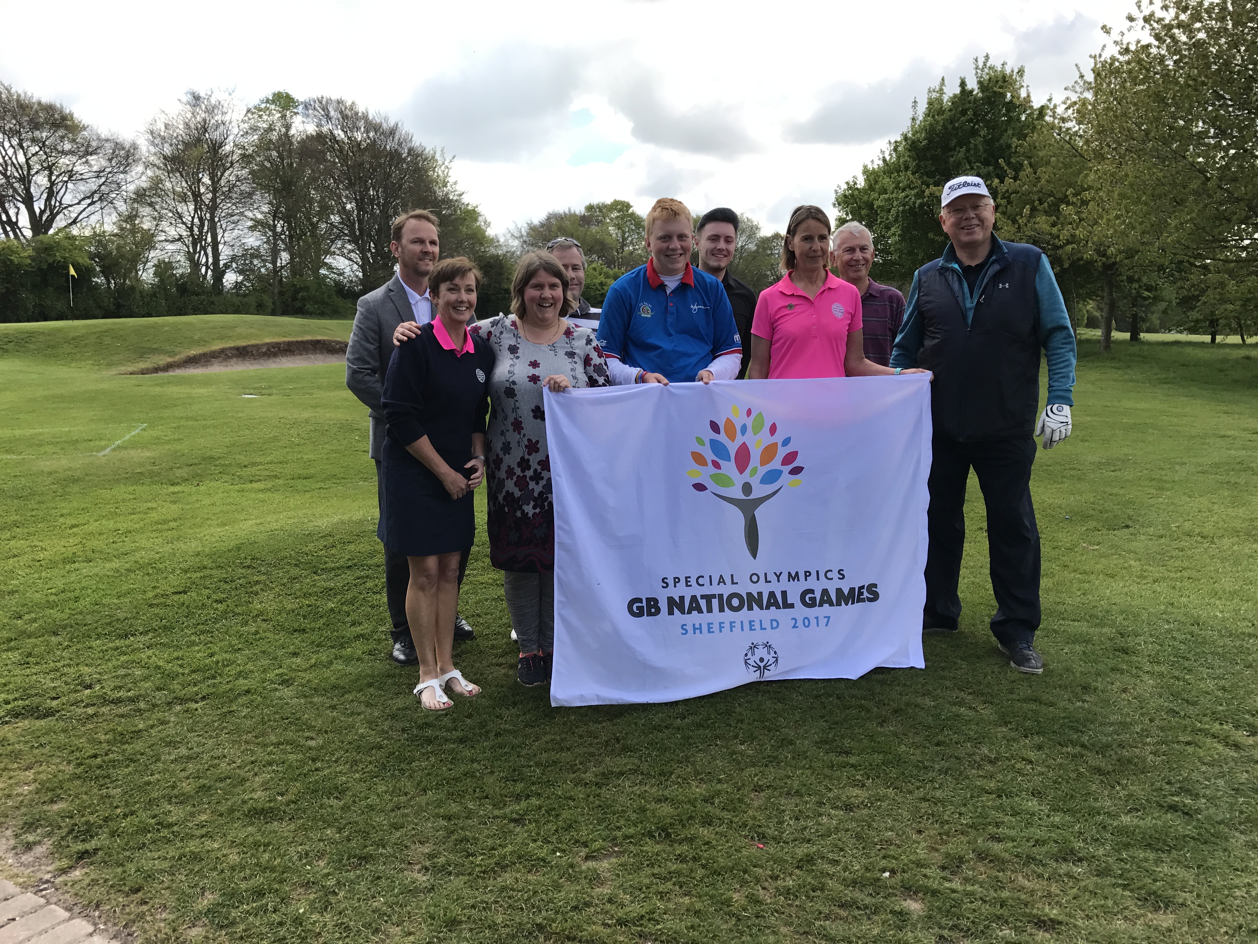 Warren with members of his club, looking forward to the Special Olympics GB National Games in Sheffield