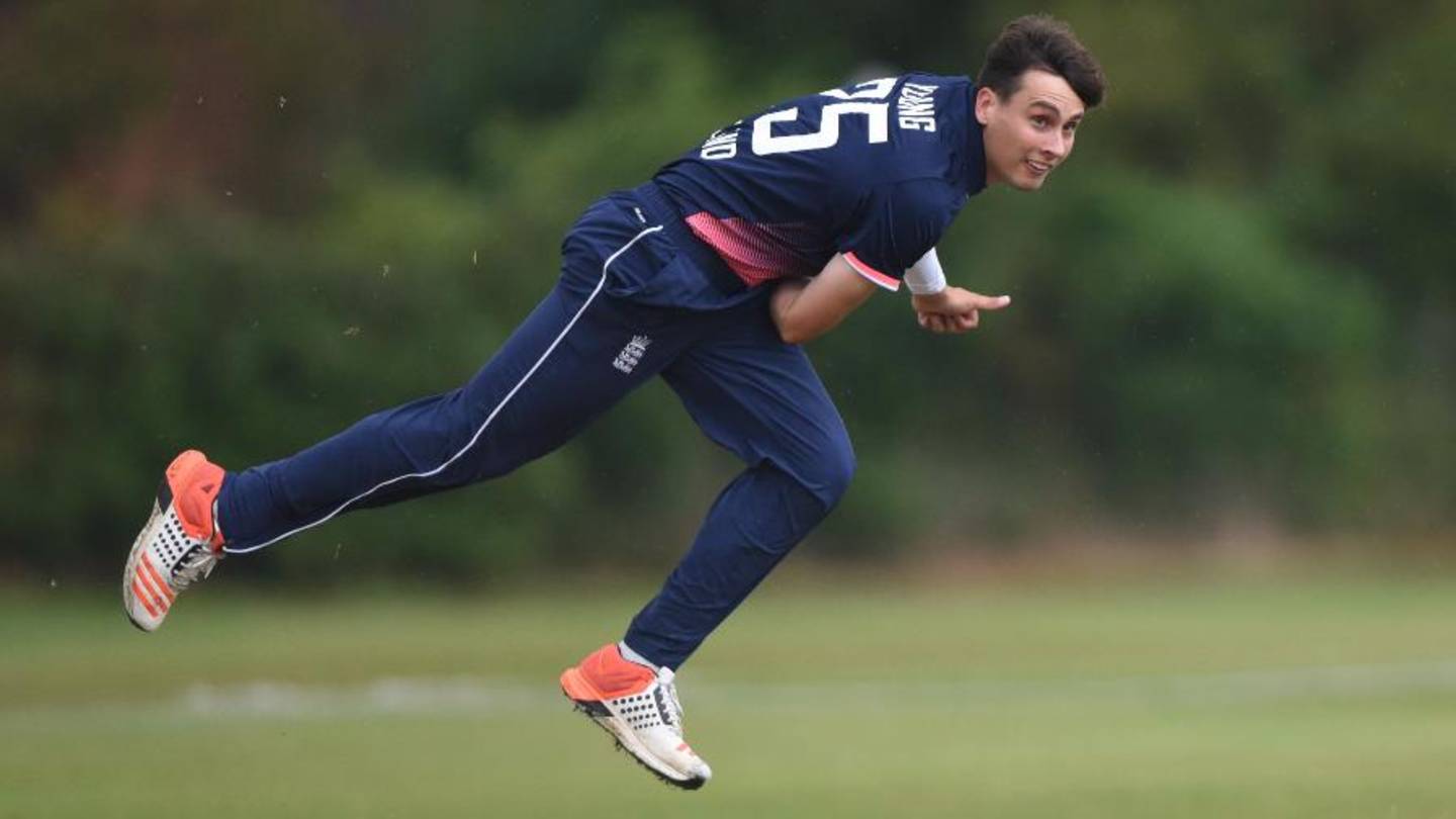 England learning disability cricket player Tayler Young bowling 