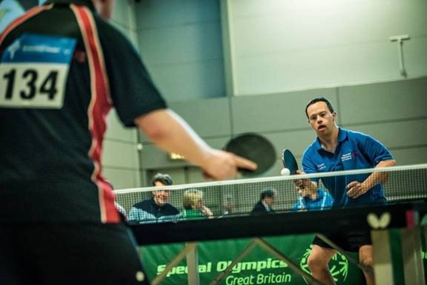 Table tennis players at the Special Olympics