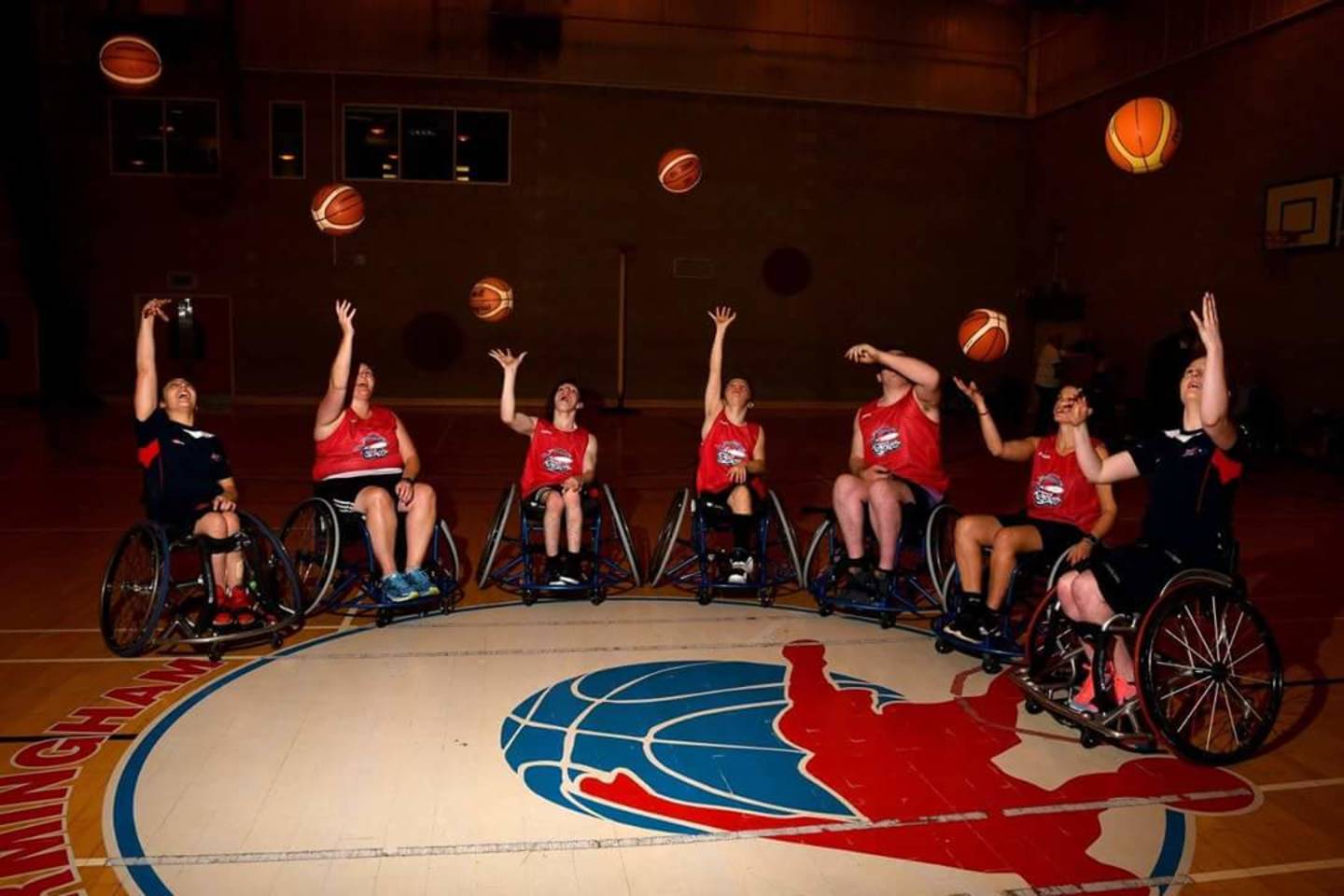 City of Birmingham Rockets Wheelchair Basketball team. 