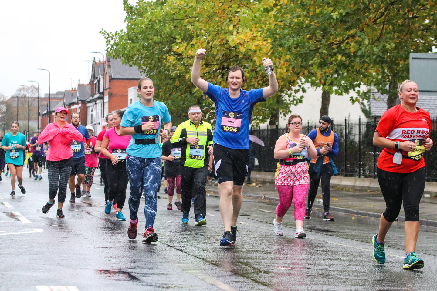 Runners taking part in Manchester Half Marathon 2018