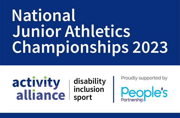 National Junior Athletics Championships 2023 event logo